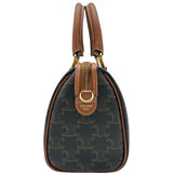 セリーヌ CELINE トリオンフ スモールボストン 113772 タン ゴールド金具 トリオンフキャンバス/カーフ レディース ショルダーバッグ