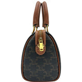 セリーヌ CELINE トリオンフ スモールボストン 113772 タン ゴールド金具 トリオンフキャンバス/カーフ レディース ショルダーバッグ