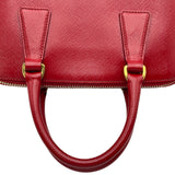 プラダ PRADA プロムナードミニ2WAYハンドバッグ BL0838 レッド ゴールド金具 サフィアーノヴェルニ レディース ショルダーバッグ