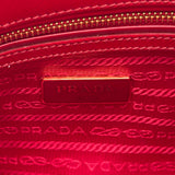 プラダ PRADA プロムナードミニ2WAYハンドバッグ BL0838 レッド ゴールド金具 サフィアーノヴェルニ レディース ショルダーバッグ
