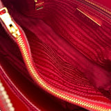 プラダ PRADA プロムナードミニ2WAYハンドバッグ BL0838 レッド ゴールド金具 サフィアーノヴェルニ レディース ショルダーバッグ