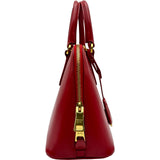 プラダ PRADA プロムナードミニ2WAYハンドバッグ BL0838 レッド ゴールド金具 サフィアーノヴェルニ レディース ショルダーバッグ
