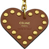 セリーヌ CELINE トリオンフ ポンポンチャーム 49J663GW2 タン ゴールド金具 シアリング・カーフ レディース チャーム