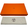 エルメス HERMES シルキーシティPM ▢O刻印 オレンジ/アイボリー シルバー金具 シルク/エバーカラー レディース ショルダーバッグ