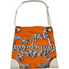 エルメス HERMES シルキーシティPM ▢O刻印 オレンジ/アイボリー シルバー金具 シルク/エバーカラー レディース ショルダーバッグ