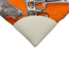 エルメス HERMES シルキーシティPM ▢O刻印 オレンジ/アイボリー シルバー金具 シルク/エバーカラー レディース ショルダーバッグ