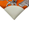 エルメス HERMES シルキーシティPM ▢O刻印 オレンジ/アイボリー シルバー金具 シルク/エバーカラー レディース ショルダーバッグ