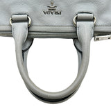 プラダ PRADA ロゴ2WAYバッグ 1BB022 グレー シルバー金具 レザー レディース ショルダーバッグ