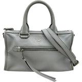 プラダ PRADA ロゴ2WAYバッグ 1BB022 グレー シルバー金具 レザー レディース ショルダーバッグ