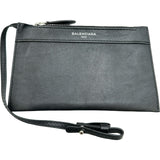 バレンシアガ BALENCIAGA ネイビーカバスXS 390346 ブラック シルバー金具 レザー レディース ショルダーバッグ
