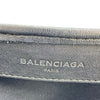 バレンシアガ BALENCIAGA ネイビーカバスXS 390346 ブラック シルバー金具 レザー レディース ショルダーバッグ