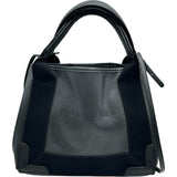 バレンシアガ BALENCIAGA ネイビーカバスXS 390346 ブラック シルバー金具 レザー レディース ショルダーバッグ