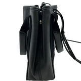 バレンシアガ BALENCIAGA ネイビーカバスXS 390346 ブラック シルバー金具 レザー レディース ショルダーバッグ