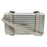 リモワ RIMOWA Dior コラボ パーソナル クラッチバッグ  シルバー ポリカーボネート レディース ショルダーバッグ