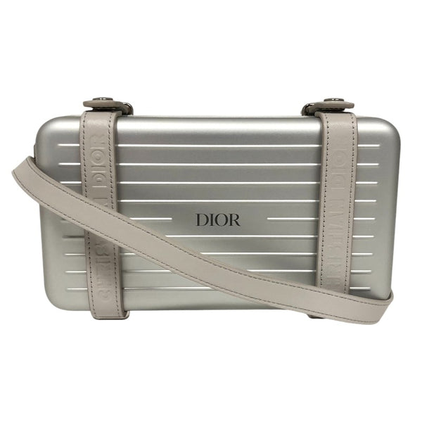 リモワ RIMOWA Dior コラボ パーソナル クラッチバッグ  シルバー ポリカーボネート レディース ショルダーバッグ