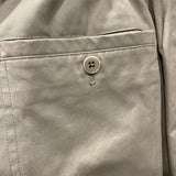 エルメス HERMES ストレートパンツ グレー コットン メンズ パンツ