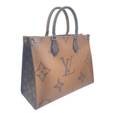 ルイ・ヴィトン LOUIS VUITTON オンザゴーMM M45321 モノグラム モノグラムジャイアントリバース レディース トートバッグ