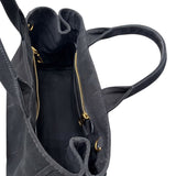 プラダ PRADA カナパトートバッグ ブラック キャンバス レディース ハンドバッグ