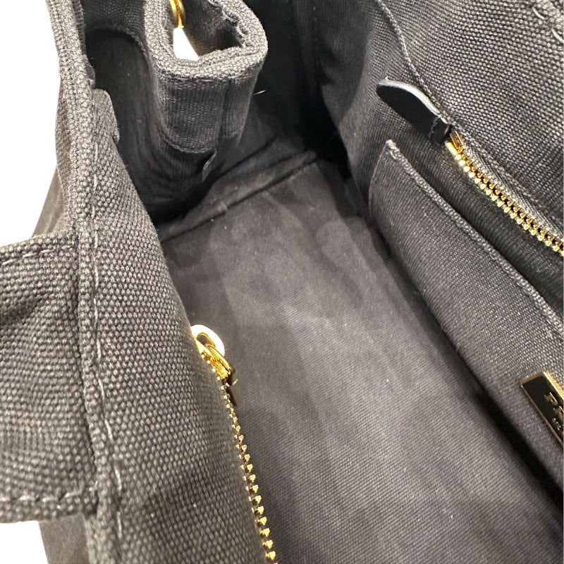 プラダ PRADA カナパトートバッグ ブラック キャンバス レディース ハンドバッグ