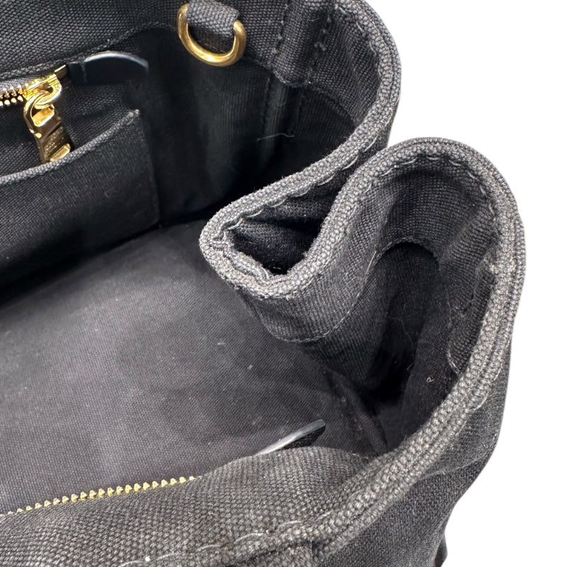 プラダ PRADA カナパトートバッグ ブラック キャンバス レディース ハンドバッグ