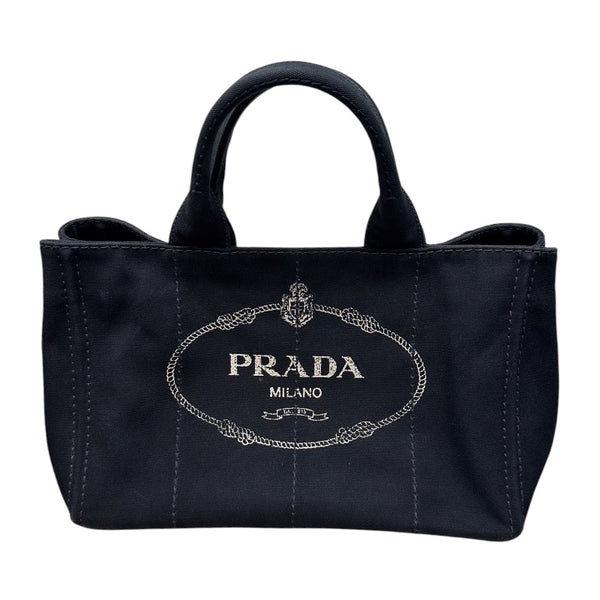 プラダ PRADA カナパトートバッグ ブラック キャンバス レディース ハンドバッグ
