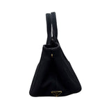 プラダ PRADA カナパトートバッグ ブラック キャンバス レディース ハンドバッグ
