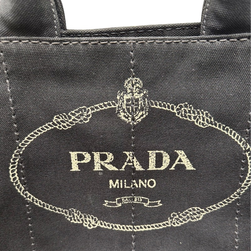 プラダ PRADA カナパトートバッグ ブラック キャンバス レディース ハンドバッグ