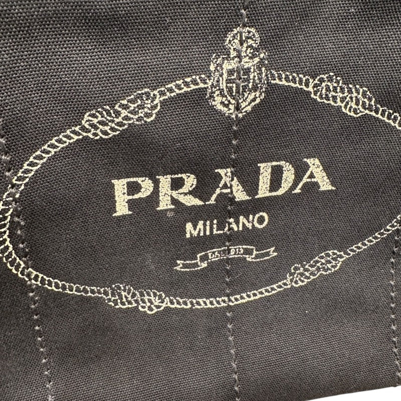プラダ PRADA カナパトートバッグ ブラック キャンバス レディース ハンドバッグ