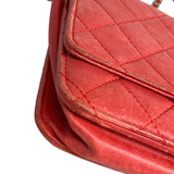 シャネル CHANEL ﾏﾄﾗｯｾﾁｪｰﾝｳｫﾚｯﾄ A33814 レッド ラムスキン レディース ショルダーバッグ