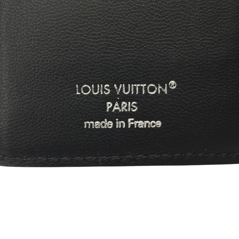 ルイ・ヴィトン LOUIS VUITTON ポルトフォイユ・ヴィクトリーヌ M82679 ノワール マヒナレザー レディース 三つ折り財布