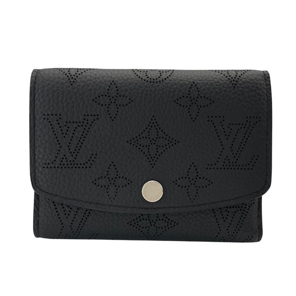ルイ・ヴィトン LOUIS VUITTON ポルトフォイユ・ヴィクトリーヌ M82679 ノワール マヒナレザー レディース 三つ折り財布