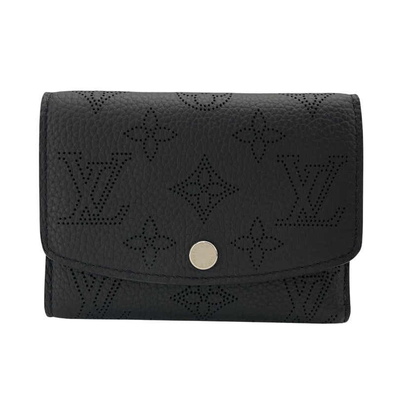ルイ・ヴィトン LOUIS VUITTON ポルトフォイユ・ヴィクトリーヌ M82679 ノワール マヒナレザー レディース 三つ折り財布