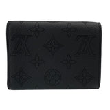 ルイ・ヴィトン LOUIS VUITTON ポルトフォイユ・ヴィクトリーヌ M82679 ノワール マヒナレザー レディース 三つ折り財布
