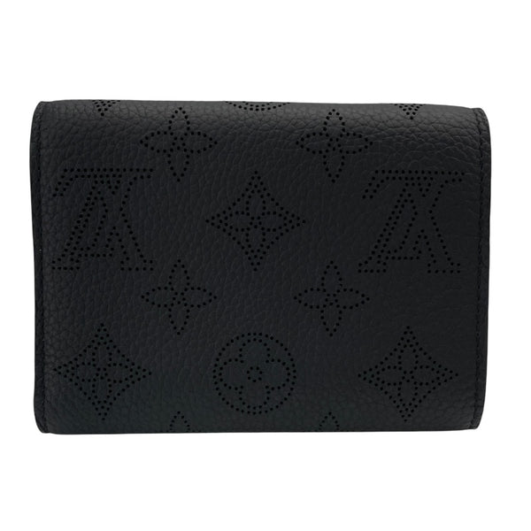 ルイ・ヴィトン LOUIS VUITTON ポルトフォイユ・ヴィクトリーヌ M82679 ノワール マヒナレザー レディース 三つ折り財布