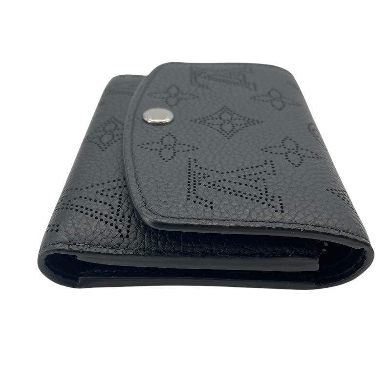 ルイ・ヴィトン LOUIS VUITTON ポルトフォイユ・ヴィクトリーヌ M82679 ノワール マヒナレザー レディース 三つ折り財布
