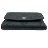 ルイ・ヴィトン LOUIS VUITTON ポルトフォイユ・ヴィクトリーヌ M82679 ノワール マヒナレザー レディース 三つ折り財布