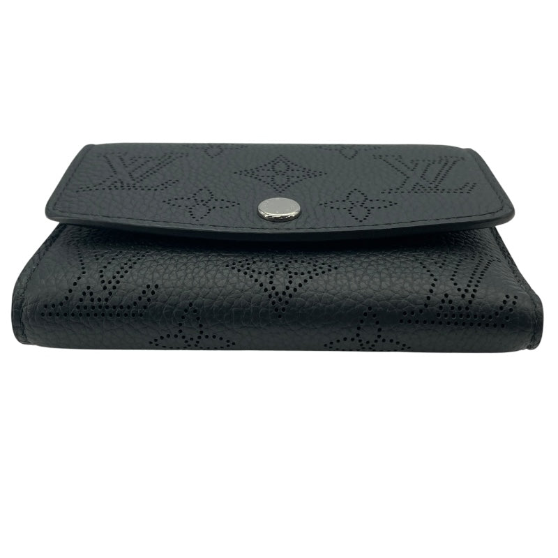 ルイ・ヴィトン LOUIS VUITTON ポルトフォイユ・ヴィクトリーヌ M82679 ノワール マヒナレザー レディース 三つ折り財布