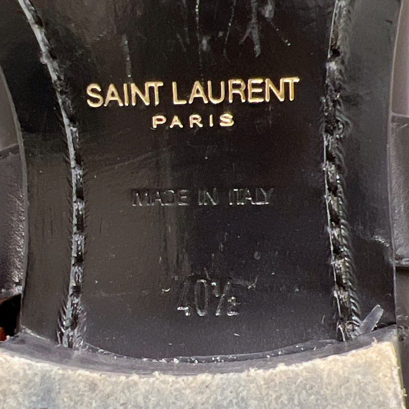 サンローラン SAINT LAURENT ワイアット レザーハーネスブーツ 420090 ブラック レザー メンズ ブーツ