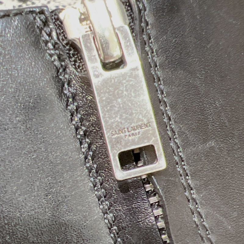 サンローラン SAINT LAURENT ワイアット レザーハーネスブーツ 420090 ブラック レザー メンズ ブーツ