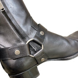 サンローラン SAINT LAURENT ワイアット レザーハーネスブーツ 420090 ブラック レザー メンズ ブーツ