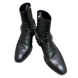 サンローラン SAINT LAURENT ワイアット レザーハーネスブーツ 420090 ブラック レザー メンズ ブーツ