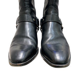 サンローラン SAINT LAURENT ワイアット レザーハーネスブーツ 420090 ブラック レザー メンズ ブーツ