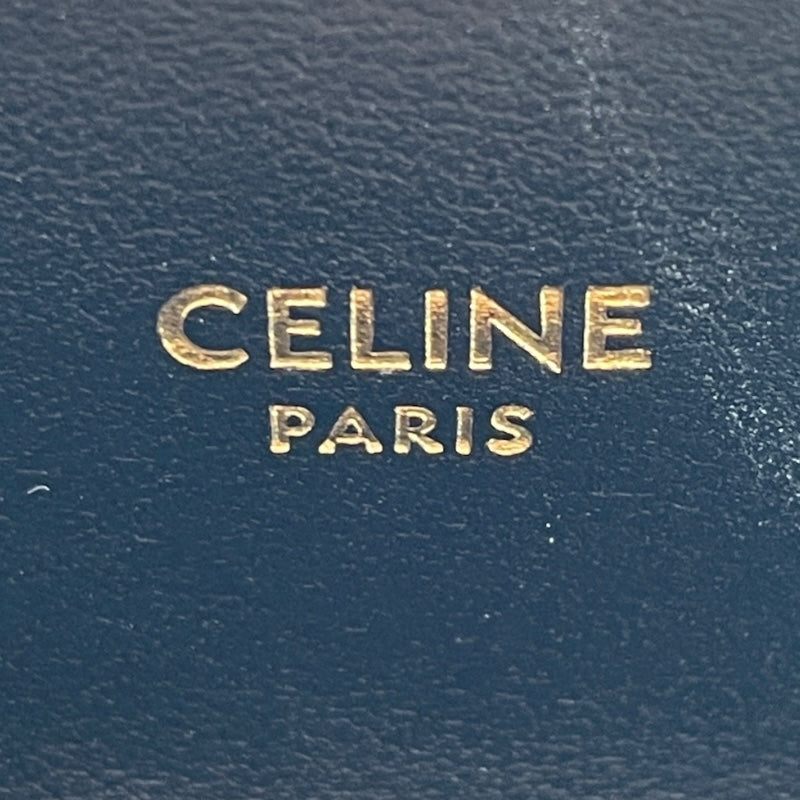 セリーヌ CELINE ミニチェーン クロード 10L843DPV.38NO ブラック カーフ レディース ショルダーバッグ