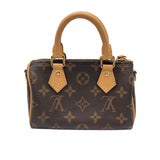ルイ・ヴィトン LOUIS VUITTON ナノ・スピーディ M81085 モノグラム レディース ショルダーバッグ