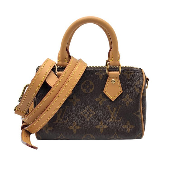 ルイ・ヴィトン LOUIS VUITTON ナノ・スピーディ M81085 モノグラム レディース ショルダーバッグ