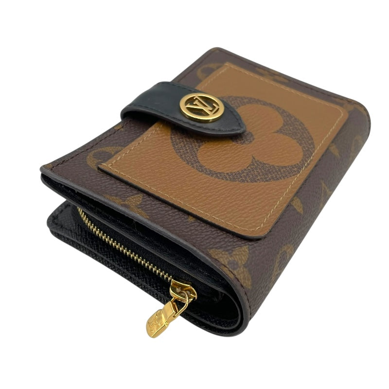 ルイ・ヴィトン LOUIS VUITTON ポルトフォイユ・ジュリエット M69432 ブラウン モノグラム・リバース レディース 二つ折り財布