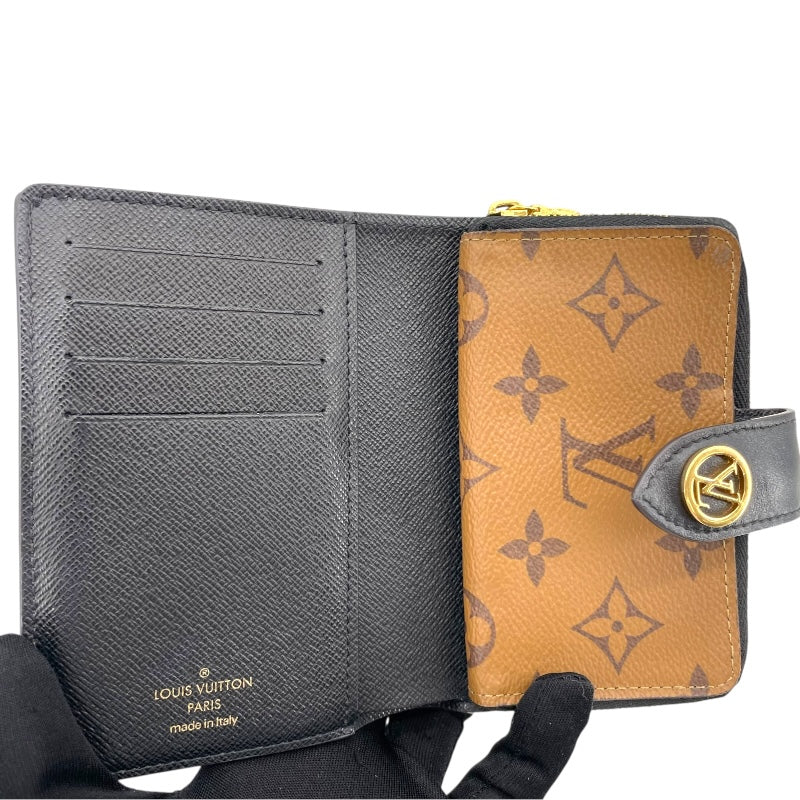 ルイ・ヴィトン LOUIS VUITTON ポルトフォイユ・ジュリエット M69432 ブラウン モノグラム・リバース レディース 二つ折り財布