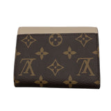 ルイ・ヴィトン LOUIS VUITTON ポルトフォイユ・ヴィクトリーヌ M82398 グレージュ/GD金具 モノグラム レディース 三つ折り財布