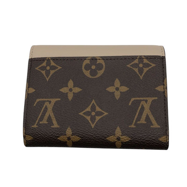 ルイ・ヴィトン LOUIS VUITTON ポルトフォイユ・ヴィクトリーヌ M82398 グレージュ/GD金具 モノグラム レディース 三つ折り財布