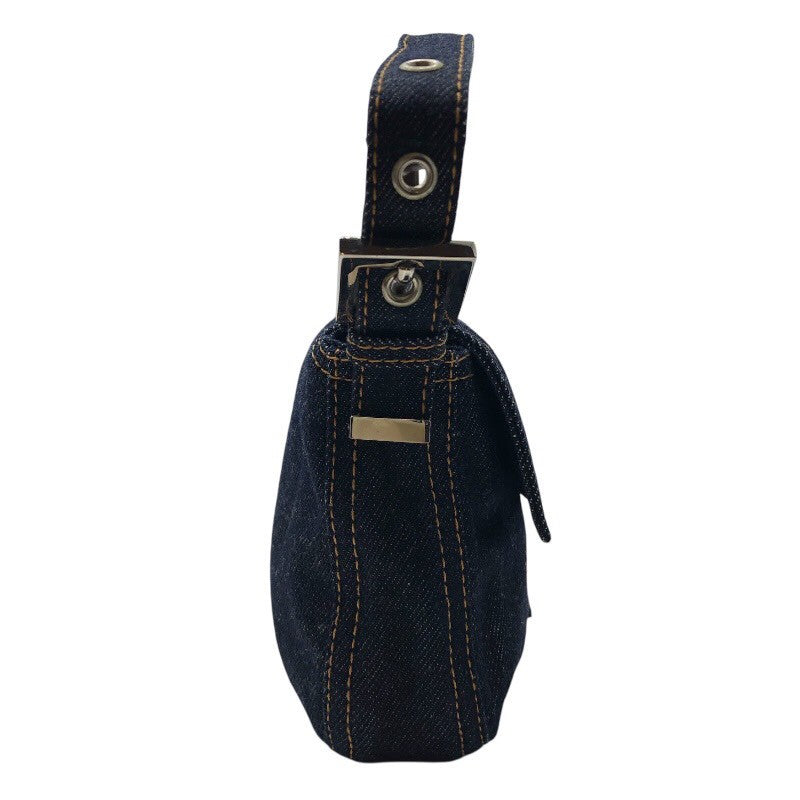 フェンディ FENDI マンマバケット 26424 ブルー/ブラウン デニム/レザー レディース ハンドバッグ